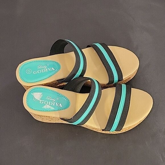 BRANS NEW  LADY GODIVA WEDGE WOMEN'S  SHOES - Picture 10 of 16